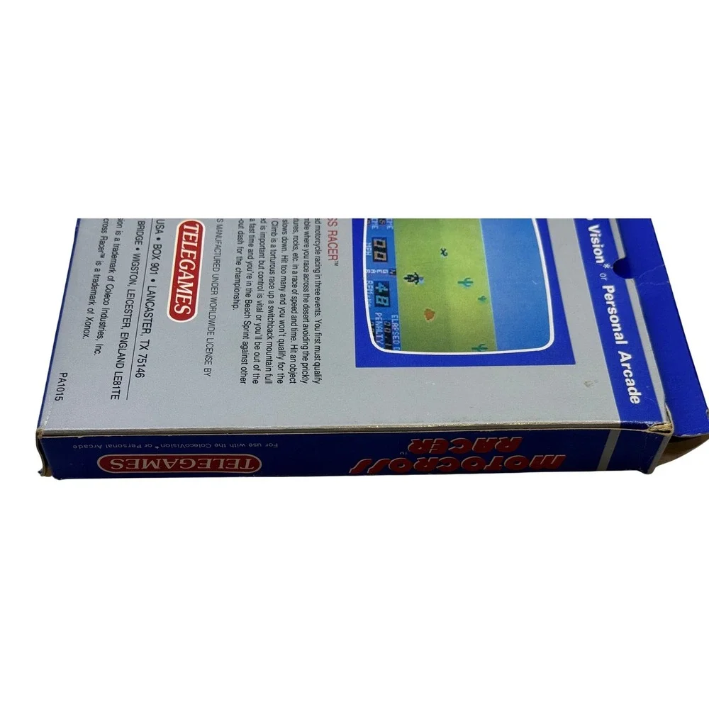 Telegames Motocross Racer ColecoVision Personal Arcade Game Xonox PA1015 Boxed